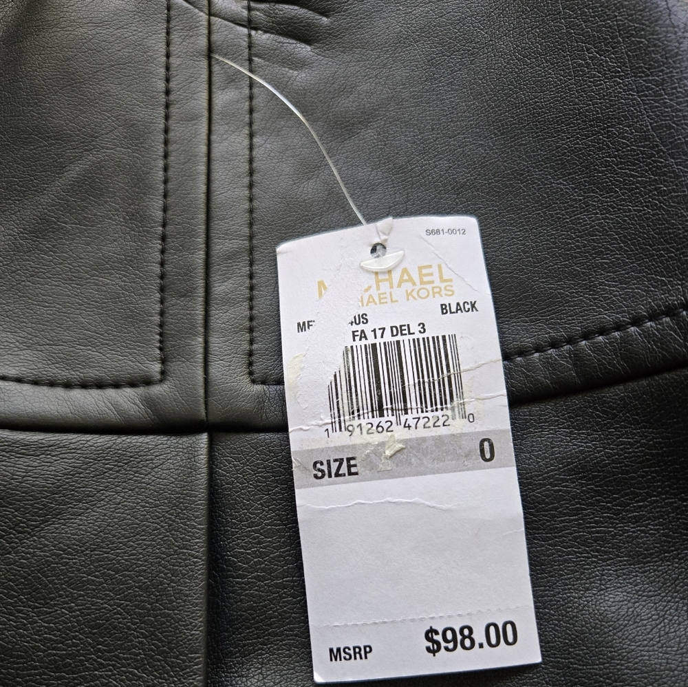 Michael Kors Black Leather Skirt - Picture 7 of 7